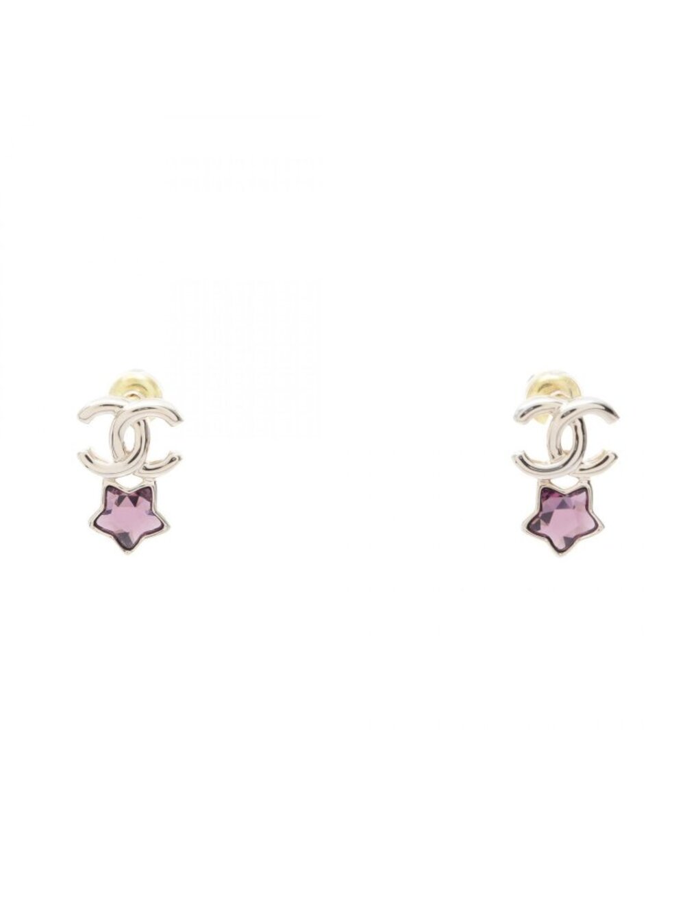 Chanel Earrings CC Logo Star